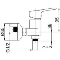 Смеситель Rubineta UNO-12 BK2 (черный) - Превью изображения №2 — Интернет-магазин Time-Shop