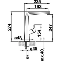 Смеситель Blanco Avona (хром) - Превью изображения №2 — Интернет-магазин Time-Shop