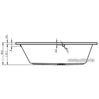 Ванна Riho Lyra 170x110 (левая, без ножек) - Превью изображения №3 — Интернет-магазин Time-Shop