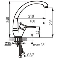 Смеситель Ferro Stillo BSL4A - Превью изображения №2 — Интернет-магазин Time-Shop