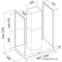 Кухонная вытяжка Falmec Europa Fasteel Island 120 800 м3/ч (нержавеющая сталь) - Превью изображения №8 — Интернет-магазин Time-Shop