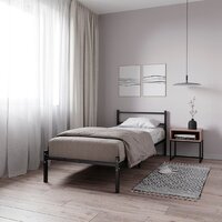 Кровать Князев Мебель Калабрия 1 КЛ1.80.200.Ч (черный муар) - Превью изображения №4 — Интернет-магазин Time-Shop