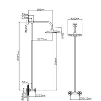 Душевая система  Diadonna D334-65 - Превью изображения №2 — Интернет-магазин Time-Shop