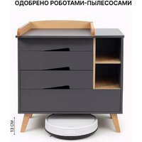 Детский комод Rant Lago Pro 800/4 (moon grey) - Превью изображения №8 — Интернет-магазин Time-Shop