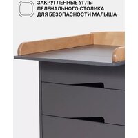 Детский комод Rant Lago Pro 800/4 (moon grey) - Превью изображения №11 — Интернет-магазин Time-Shop