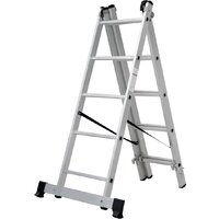 Лестница-стремянка Новая высота NV 123 алюминиевая трёхсекционная 3x5 ступеней - Превью изображения №6 — Интернет-магазин Time-Shop
