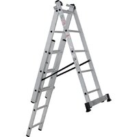 Лестница-стремянка Новая высота NV 123 алюминиевая трёхсекционная 3x5 ступеней - Превью изображения №7 — Интернет-магазин Time-Shop