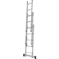 Лестница-стремянка Новая высота NV 123 алюминиевая трёхсекционная 3x5 ступеней - Превью изображения №4 — Интернет-магазин Time-Shop