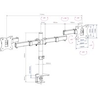 Кронштейн для монитора Arm Media LCD-T04 - Превью изображения №2 — Интернет-магазин Time-Shop