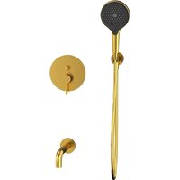 Душевой гарнитур  Whitecross Y YSET06TOPGLB (брашированное золото) - Превью изображения №2 — Интернет-магазин Time-Shop