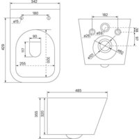 Унитаз подвесной IDDIS Bild BILRNSEi25 - Превью изображения №3 — Интернет-магазин Time-Shop