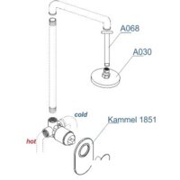 Душевая система  Wasserkraft A12830 - Превью изображения №4 — Интернет-магазин Time-Shop