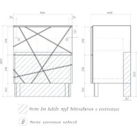  Vigo Тумба под умывальник Geometry 700-0-2 Фостер (бетон) - Превью изображения №7 — Интернет-магазин Time-Shop