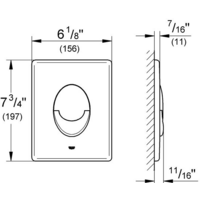 Панель смыва Grohe Skate Air 38505SH0 (альпин-белый) - Превью изображения №4 — Интернет-магазин Time-Shop