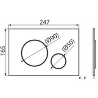 Панель смыва Alcaplast M675 (золотой) - Превью изображения №2 — Интернет-магазин Time-Shop