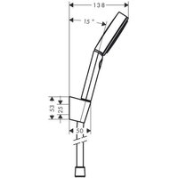 Душевой гарнитур  Hansgrohe Pulsify Select 105 3jet 24303000 (хром) - Превью изображения №2 — Интернет-магазин Time-Shop