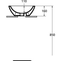 Умывальник Ideal Standard Strada K078301 42.5x42.5 - Превью изображения №5 — Интернет-магазин Time-Shop