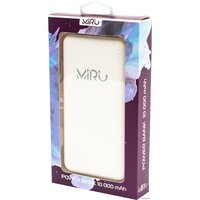 Внешний аккумулятор Miru 3001 (белый) - Превью изображения №2 — Интернет-магазин Time-Shop