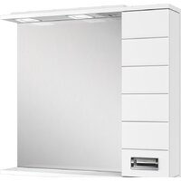 Домино Шкаф с зеркалом Cube 65 (правый)