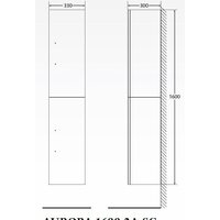  BelBagno Шкаф-пенал Aurora-1600-2A-SC-BL-P-L (bianco lucido) - Превью изображения №3 — Интернет-магазин Time-Shop