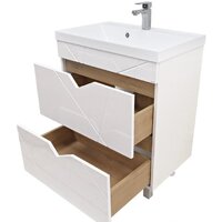  Doratiz Тумба под умывальник Doratiz Фьорд 70 9908.186 (дуб бунратти/белый) - Превью изображения №4 — Интернет-магазин Time-Shop