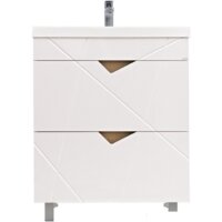  Doratiz Тумба под умывальник Doratiz Фьорд 70 9908.186 (дуб бунратти/белый) - Превью изображения №2 — Интернет-магазин Time-Shop