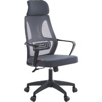 CHAIRMAN CH636 (ткань, черный пластик/темно-серый)