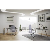 Офисное кресло SitZone E-VL002A-BS (сетка, ткань, пластик, серый) - Превью изображения №9 — Интернет-магазин Time-Shop
