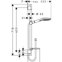 Душевой гарнитур  Hansgrohe Raindance Select E 120 (26620000) - Превью изображения №2 — Интернет-магазин Time-Shop