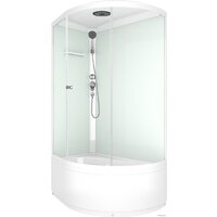 Domani-Spa Simple 128 high L V1.2 (прозрачное стекло/белый)