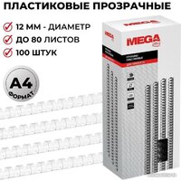 Пластиковая пружина для переплета ProMega Office A4 12 мм 100 шт 255090 (прозрачный) - Превью изображения №3 — Интернет-магазин Time-Shop