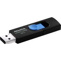 USB Flash ADATA UV320 64GB (черный/голубой) - Превью изображения №2 — Интернет-магазин Time-Shop