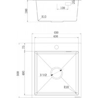 Кухонная мойка Ukinox PRB450.500-GT10C0CW - Превью изображения №2 — Интернет-магазин Time-Shop