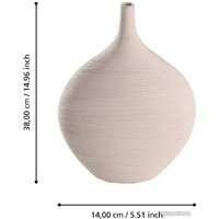 Ваза Eglo Saryksu 421411 (керамика, бежевый) - Превью изображения №5 — Интернет-магазин Time-Shop