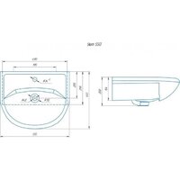  Runo Тумба с умывальником Уют 55 + Уют 55 (напольная) - Превью изображения №5 — Интернет-магазин Time-Shop