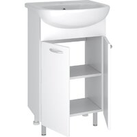  Runo Тумба с умывальником Уют 55 + Уют 55 (напольная) - Превью изображения №2 — Интернет-магазин Time-Shop