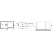 Кухонная мойка Florentina Липси 860 (жасмин) - Превью изображения №3 — Интернет-магазин Time-Shop
