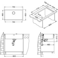 Кухонная мойка Alveus Monarch Quadrix 60 (медный) - Превью изображения №2 — Интернет-магазин Time-Shop