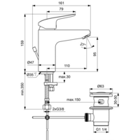 Смеситель Ideal Standard Ceraflex B1712AA - Превью изображения №2 — Интернет-магазин Time-Shop