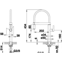 Смеситель Blanco Culina-S Mini 519844 (стальной) - Превью изображения №2 — Интернет-магазин Time-Shop