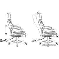 Игровое (геймерское) кресло Zombie Runner (черный/желтый) - Превью изображения №6 — Интернет-магазин Time-Shop