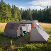 Кемпинговая палатка Sundays ZC-TT015 (темно-серый/оранжевый) - Превью изображения №8 — Интернет-магазин Time-Shop