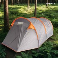 Кемпинговая палатка Sundays ZC-TT015 (темно-серый/оранжевый) - Превью изображения №7 — Интернет-магазин Time-Shop