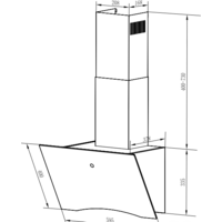 Кухонная вытяжка Weissgauff Assy 60 TC BL - Превью изображения №2 — Интернет-магазин Time-Shop