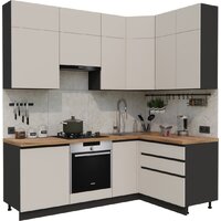 ВерсоМебель Эко Премиум 1.4x2.2 правая (кашемир/ст. дуб вотан)