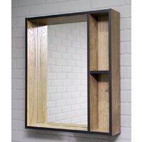  Домино Шкаф с зеркалом для ванной Alfa 60 DA6103HZ (левый/правый) - Превью изображения №4 — Интернет-магазин Time-Shop