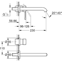 Смеситель Grohe Essence New 19967DC1 (суперсталь) - Превью изображения №2 — Интернет-магазин Time-Shop