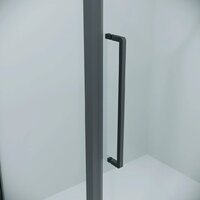 Душевая дверь Niagara Nova NG-35-12AGR 120х195 (графит/прозрачное стекло) - Превью изображения №3 — Интернет-магазин Time-Shop