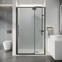 Душевая дверь Niagara Nova NG-35-12AGR 120х195 (графит/прозрачное стекло) - Превью изображения №9 — Интернет-магазин Time-Shop