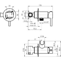 Гигиенический душ Rubineta Ultra - Превью изображения №2 — Интернет-магазин Time-Shop